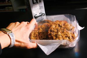 A dozen vegan chocolate chip cookies at Good Roots Natural Market in Haverstraw