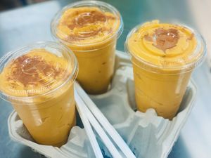 Golden Milk Smoothie - Good Roots Juice Bar - Rockland County NY  at Good Roots Natural Market in Haverstraw