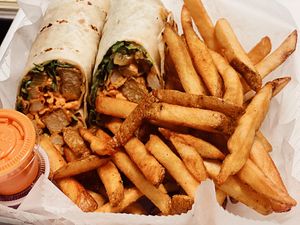 Vegan Buffalo Chic’N Wrap - Good Roots - Vegan Food - Rockland County, NY at Good Roots Natural Market in Haverstraw