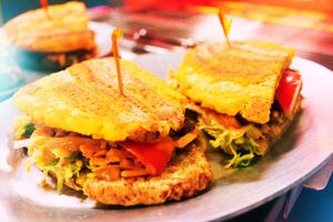 Vegan Patacon  at Good Roots Natural Market in Haverstraw