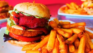 Good Roots Vegan Chic’N Sandwich at Good Roots Natural Market in Haverstraw