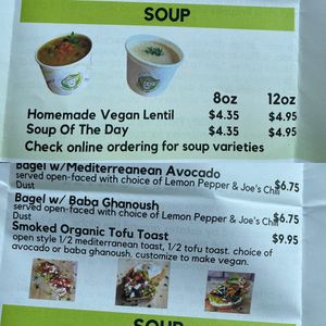 Lots of vegan options at Frappe Joe in Edison