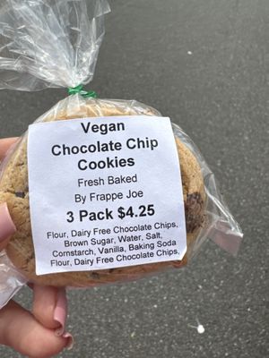 Chocolate chip cookies   at Frappe Joe in Edison