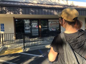 Unassuming, closed-looking face of Pizza Riot, but don’t be deceived: MAGIC is being created inside!!! 🍕💖 at Pizza Riot in Chico