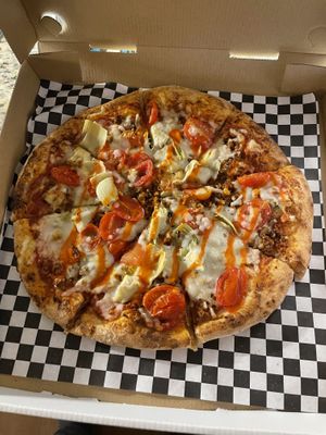 Funky Artichoke   at Pizza Riot in Chico