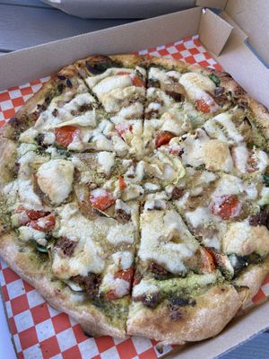 Good Foot pizza…very tasty!   at Pizza Riot in Chico