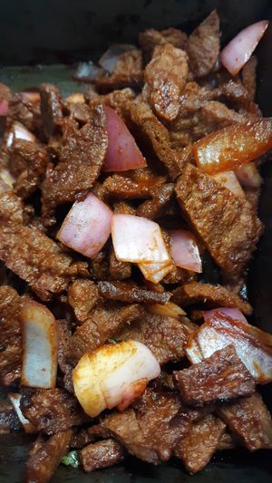 Our plant based beef! at Pizza Riot in Chico