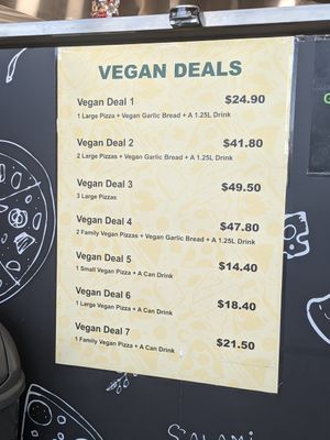 Vegan deals (March 2021) at Dani's Italian Pizza and Pasta in Frankston