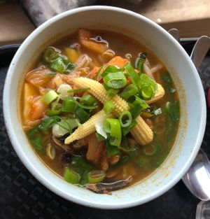 Kimchi ramen at De Patchka in Amsterdam