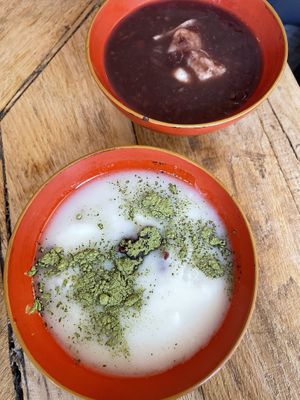 hot and cold dessert  at De Patchka in Amsterdam