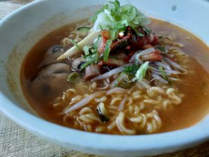 Kimchi ramen at De Patchka in Amsterdam