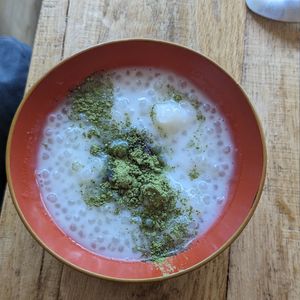 I took the photo after tasting it because it was sooo good! at De Patchka in Amsterdam