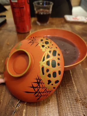 red bean dessert at De Patchka in Amsterdam