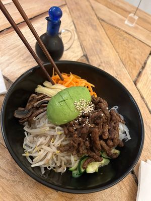 avocado bibimhapje  at De Patchka in Amsterdam