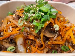 Beefy Bulgogi on Rice at De Patchka in Amsterdam