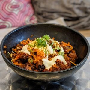 Vegan Cheesy Dakkalbi at De Patchka in Amsterdam