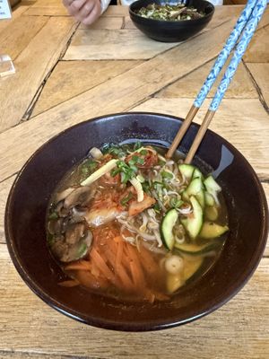 Kimchi spicy ramen  at De Patchka in Amsterdam
