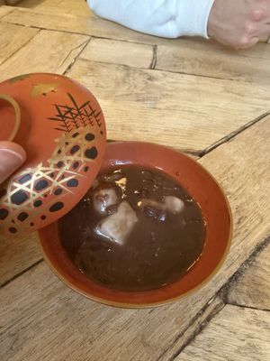 Zenzai with mochi  at De Patchka in Amsterdam