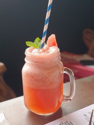 Watermelon suji crush (alcoholic) at Yong Green Food in Fitzroy