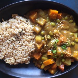 Japanese curry at Yong Green Food in Fitzroy
