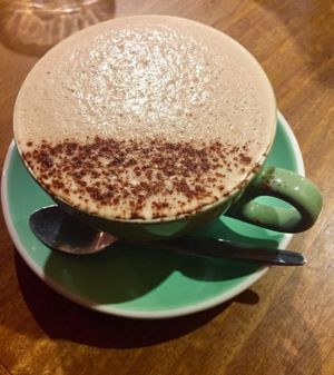 Mushroom Latte  at Yong Green Food in Fitzroy