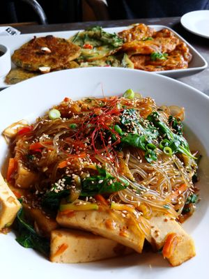 Japchae at Yong Green Food in Fitzroy