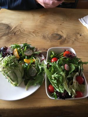 Rawzangna and super green salad  at Yong Green Food in Fitzroy