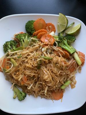 Yummy veggie Pad Thai 😋 at Thai Cuisine of Salem in Salem