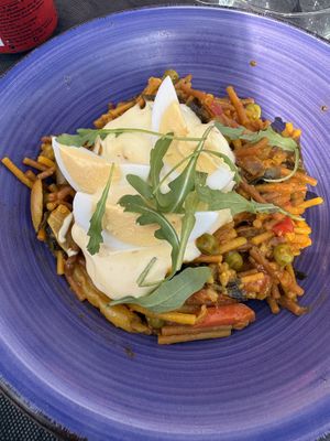 Fideua  at La Olivera in Nueno