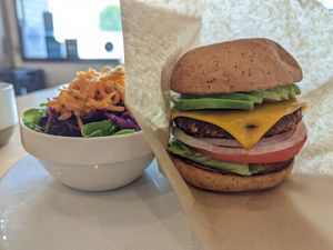 Vegan avocado cheese burger 😋 It was delicious.I wanna go again. at NICE in Fukuoka