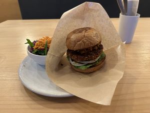 Chilli beans burger   at NICE in Fukuoka