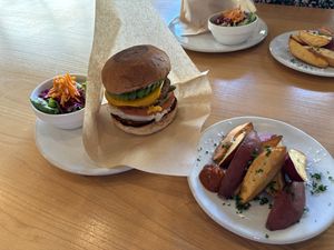 Avocado cheeseburger  at NICE in Fukuoka