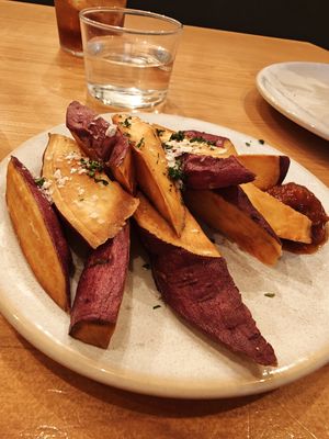 Sweet potato fries at NICE in Fukuoka