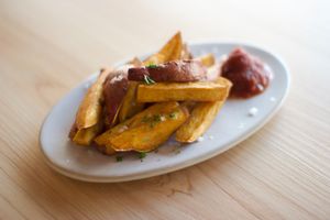 sweet potato fries at NICE in Fukuoka