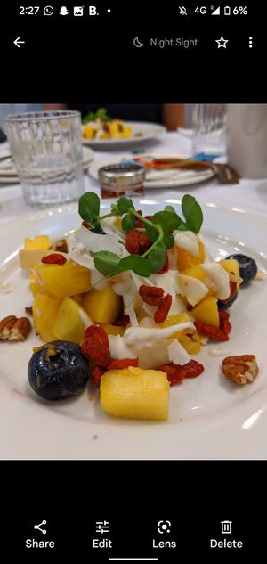 Vegan breakfast option at Cyan in Brighton