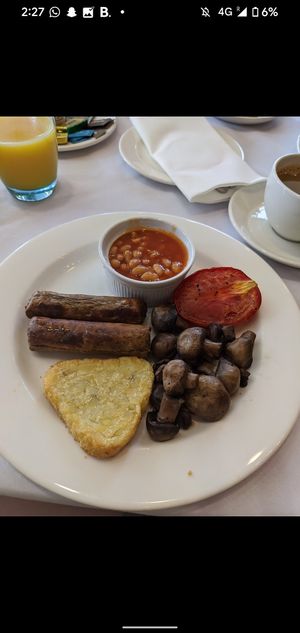 Vegan cooked breakfast at Cyan in Brighton