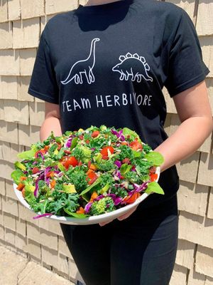 Team Herbivore! Almost all our salads can be made vegan with the removal of dairy/protein! at Mary's Gourmet Salads in La Jolla