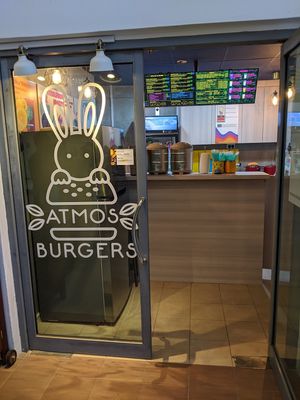 Stall front at Atmos Burger - Aquarius By The Park in East Singapore