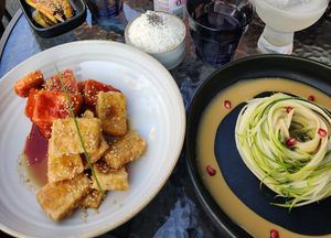 Fried tofu dish at Hanki in Rovaniemi