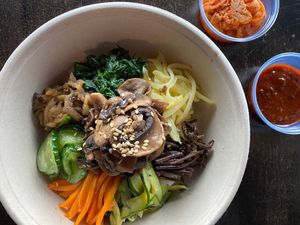 Original bibimbap at Hanki in Rovaniemi