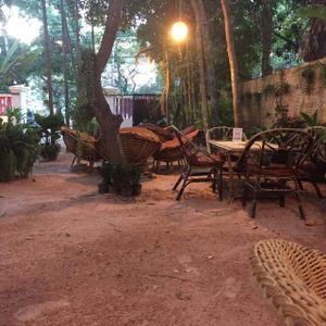 Tables at Peace Cafe in Siem Reap