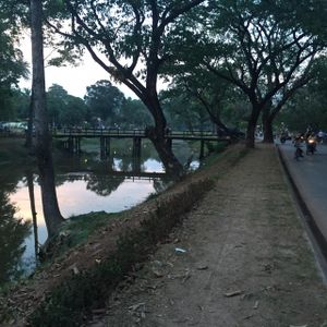 Just south of the wooden Anisha Bridge at Peace Cafe in Siem Reap