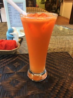 Carrot Zinger Juice  at Peace Cafe in Siem Reap