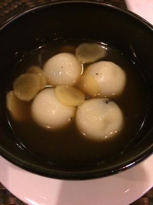 Sesame Balls in Ginger Syrup at Peace Cafe in Siem Reap