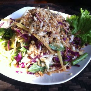 Papaya salad (made in cooking class) at Peace Cafe in Siem Reap