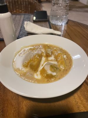 Pumpkin dessert - must try!   at Peace Cafe in Siem Reap