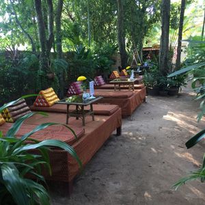 garden at Peace Cafe in Siem Reap