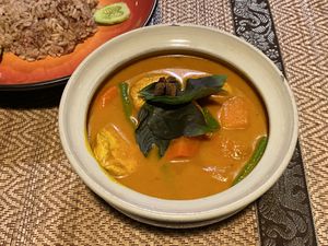 Khmer red curry   at Peace Cafe in Siem Reap