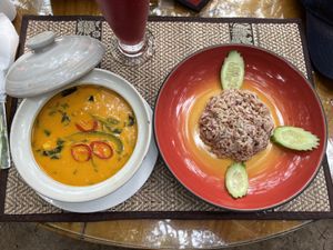 Vegetarian amok, $4  at Peace Cafe in Siem Reap