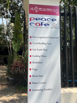   at Peace Cafe in Siem Reap